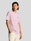 Lyle and Scott T-Shirt Light Pink Model / Voorkant
