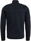Vanguard Cardigan Mouliné Navy Zipper  Product / Achterkant