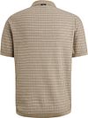 Vanguard Poloshirt Knitted Checks Beige Product / Achterkant