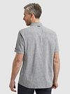 Vanguard Short Sleeve Shirt Linen Blend Dark Slate Model / Achterkant