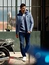Vanguard V850 Rider Jeans Dark Blue BNU Model / Sfeerbeeld