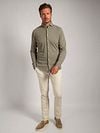 Suitable Chemise Piqué Taupe Model / Voorkant