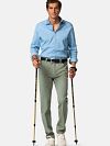 Meyer Pantalon Dublin Vert Clair Model / Voorkant