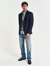 Gant Pullover Half-Zip Cable Vert Model / Voorkant