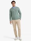 McGregor Pull Col-V Vert Clair Model / Voorkant