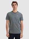 Vanguard T-Shirt Jersey Melange Blue Model / Voorkant