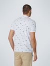 No Excess Polo Shirt Druck Weiß Model / Achterkant