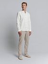 No Excess Shirt Linen Blend White Model / Voorkant