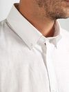 Suitable  Shirt Cotton Slub White Model / Detail