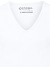 Garage Stretch Basic White Deep V-Neck Product / Detail