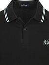Fred Perry Polo Twin Tipped M3600 Zwart Product / Detail