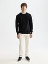 Scotch and Soda Core Pullover Zwart Model / Voorkant