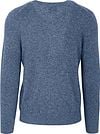 Gant Pullover V-Hals Woolblend Blauw Product / Achterkant