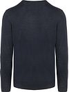Profuomo Pullover V-Neck Merino Wool Navy Product / Achterkant