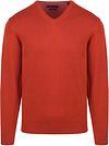 Casa Moda Pull Col-V Orange Coupe Régulière 004430-486 commander en ligne | Suitable