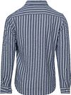Dstrezzed Chemise Leonard Seersucker Bleu à rayures Product / Achterkant