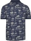 Gant Poloshirt Palm Druck Dusty Navy Product / Achterkant