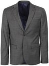 Suitable Anzug Toulon Wolle Check Grau Braun Product