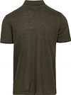 KnowledgeCotton Apparel Polo Shirt Linen Dark Green Product / Achterkant