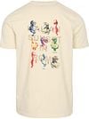 No-Excess T-Shirt Slub Placed Prints Ecru Product / Achterkant