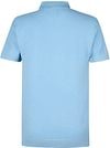 Petrol Knitted Polo Hellblau Product / Achterkant