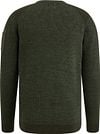 PME Legend Sweater Rib Melange Dark Green Product / Achterkant