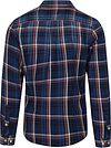 Scotch and Soda Overhemd Blauw Geruit Product / Achterkant