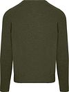 Steppin' Out Pull Col-V Laine Laine D'Agneau Vert Olive Product / Achterkant
