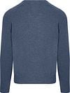 Steppin' Out Pull Col-V Laine Laine D'Agneau Bleu Mid Product / Achterkant