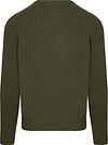 Steppin' Out Pullover V-Neck Lambswool Olive Green Product / Achterkant