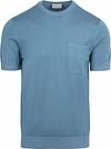 Suitable Knitted T-shirt Pocket Compact Blauw