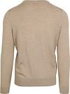 Suitable Merino Pullover V-Neck Beige Product / Achterkant