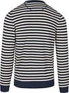 Suitable Pullover O-Neck Dark Blue Stipe Product / Achterkant
