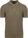 Suitable Respect Polo Structure Knit Olijfgroen RSP-25RIBSS-OLIV kopen | Suitable
