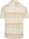 Anerkjendt Short Sleeve Shirt Leo Linen Stripe Ecru Product / Achterkant