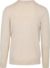 Profuomo Pullover Merino Wool Ecru Product / Achterkant