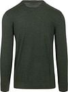 KnowledgeCotton Apparel Wollpullover Dunkelgrün Product / Achterkant