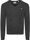 Gant Pullover V-Neck Wool Blend Anthracite 8050274-97 order online | Suitable