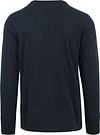 KnowledgeCotton Apparel Longsleeve T-shirt Henley Dark Blue Product / Achterkant
