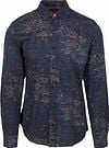NZA Overhemd Gunner Print Navy 25AN557-1648 kopen | Suitable