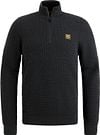 PME Legend Half Zip Sweater Mouliné Black order online | PKW2410301-999 | Suitable Spain