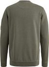 PME Legend Sweater Logo Beluga Green Product / Achterkant