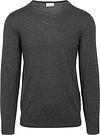 Profuomo Pull-over Col-V Laine Merinos Anthracite PPVJ30026C-B commander en ligne | Suitable