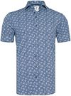 R2 Chemise Manches Courtes Impression Bleu Foncé 129.WSPSS.046-010 commander en ligne | Suitable