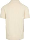 Suitable Heavy Knitted Polo Raw Ecru Product / Achterkant