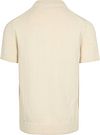 Suitable Heavy Knitted Polo Shirt Raw Ecru Product / Achterkant