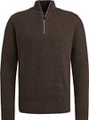 Vanguard Pullover Half Zip Structure Wool Mix Brown VKW2409326-8292 order online | Suitable