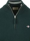Gant Halfzip Wol Trui Logo Groen Product / Detail