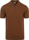 No Excess Knitted Polo Shirt Brown 24210451-040 order online | Suitable