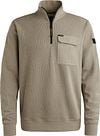 PME Legend Half Zip Sweater Interlock Jersey Khaki PSW2509457-8011 order online | Suitable
